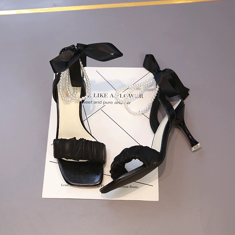 Giày Cao Gót Đính Nơ 6 Phân Gót Nhọn Sang Chảnh Hót Hít 2022 C199