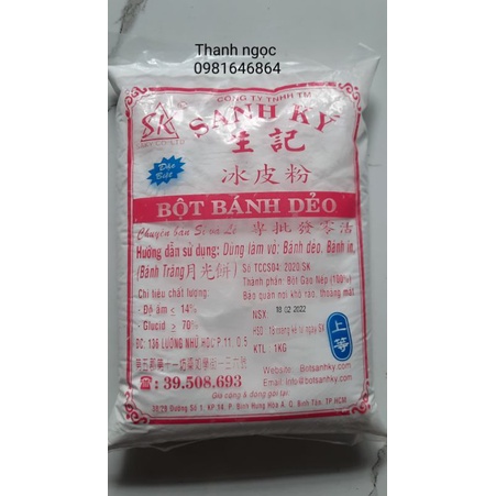 bột bánh dẻo đặc biệt sanh ký 1kg