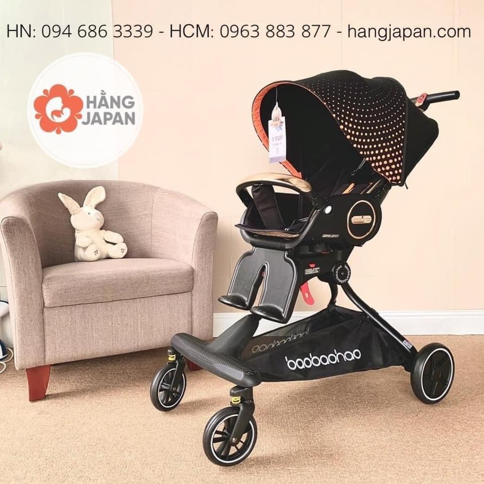 Xe đẩy cho bé Baobaohao V9 gấp gọn có tư 3 tư thế nằm, ngả,ngồi đẩy 2 chiều cho trẻ sơ sinh từ 0-5 tuổi bảo hành 1 năm