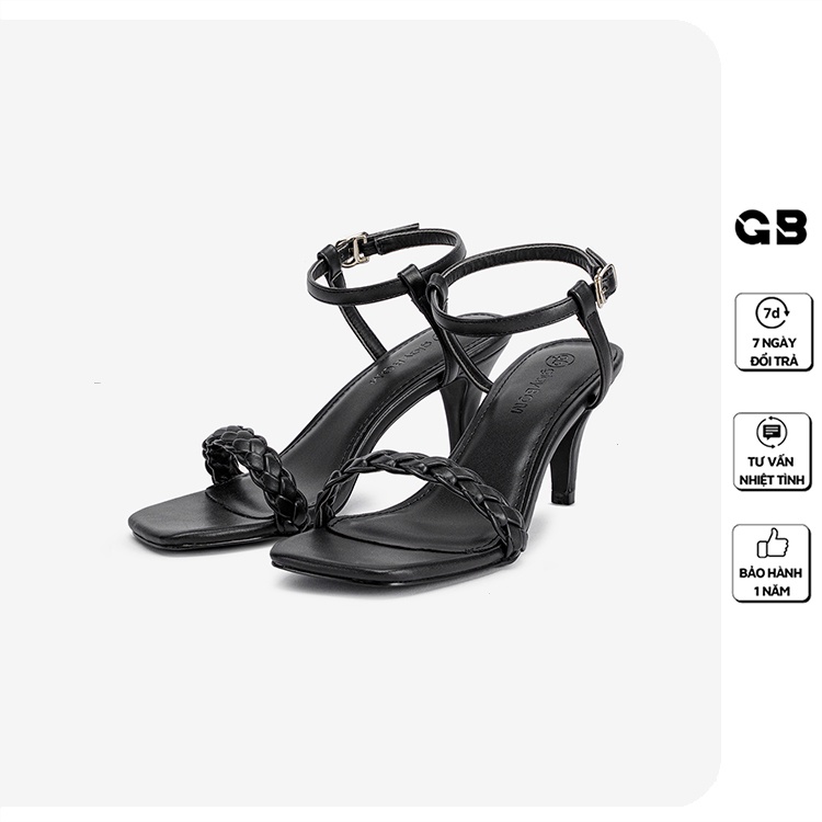 [Mã WABRMH99 giảm 12% đơn 99K]Giày Sandal Cao Gót giayBOM Quai Đan Gót Trụ Cao 5 cm GB00143