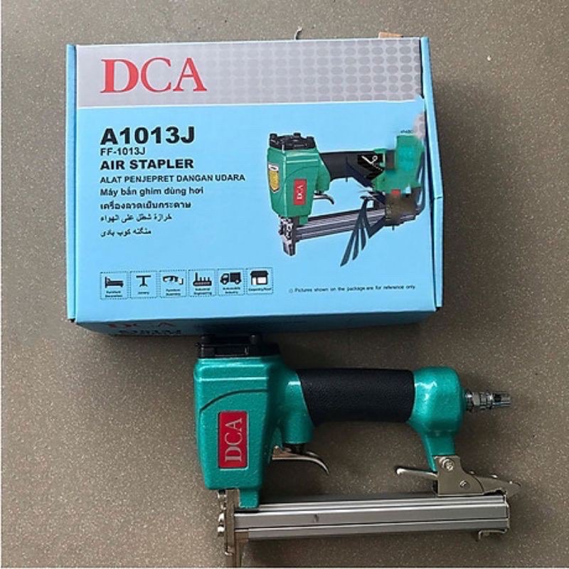 Súng bắn đinh U dùng hơi khí nén DCA  A1013J , dụng cụ bắn đinh áp suất làm việc 4 - 8bar, kích thước đinh 0,6 x 10 mm