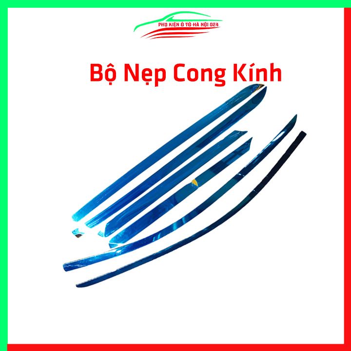 Bộ nẹp viền chân kính cong kính Suzuki XL7 2020 Inox sáng bóng chuẩn form xe