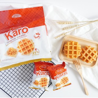 BÁNH TRỨNG TƯƠI - CHÀ BÔNG SỢI GÀ KARO RICHY 26GR.X 6 CHIẾC.