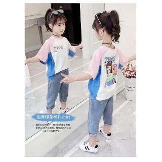 Bộ jean cho bé gái Trâm Thùy