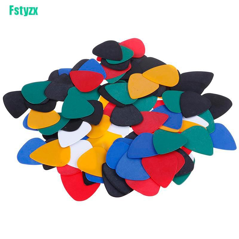 fstyzx 100PCS Acoustic Bulk Celluloid Electric Colored Smooth Guitar Pick Pick Plectrum