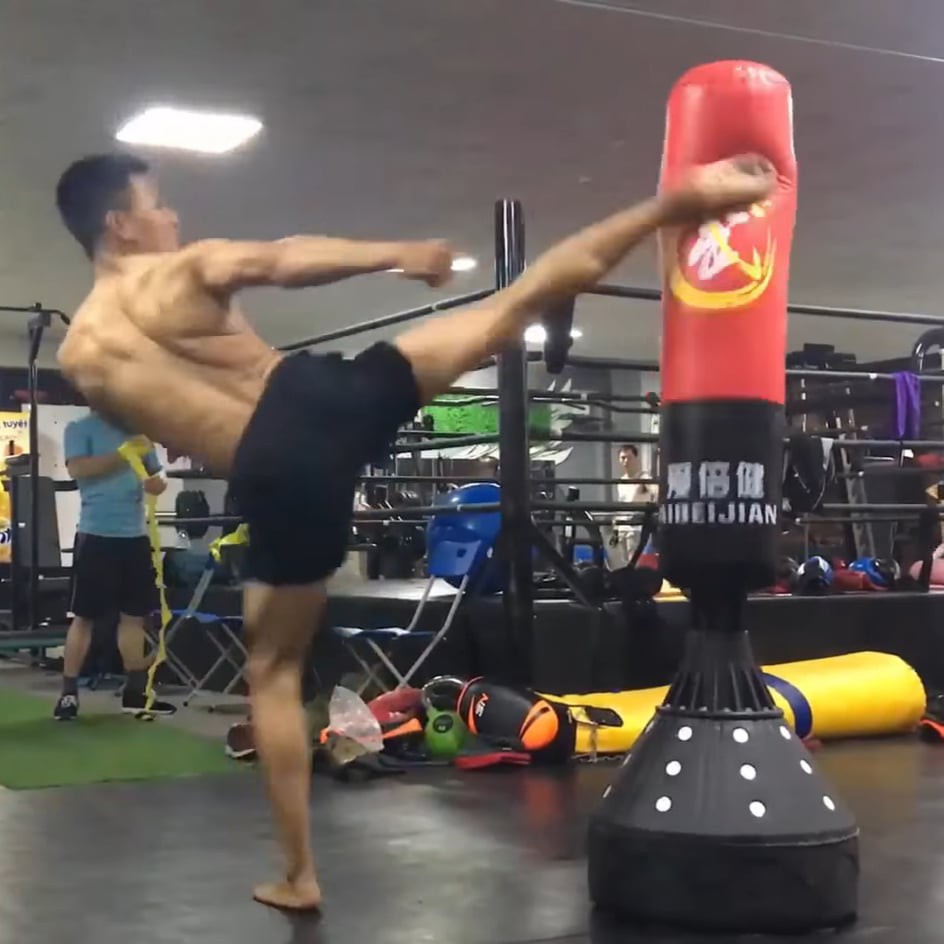 Combo Bao Cát Đấm Bốc Tự Đứng ABJ + Găng đấm bốc boxing Zooboo - Thế hệ dụng cụ tập đấm bốc mới nhất hiện nay