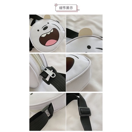 Túi mini đeo chéo WE BARE BEAR chúng tôi là gấu siêu cute