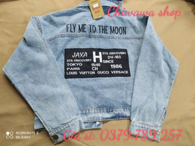 Áo khoác jean nữ form lững dưới 58Kg hàng ViP giá sỉ Happiness-Themoon-Polorom