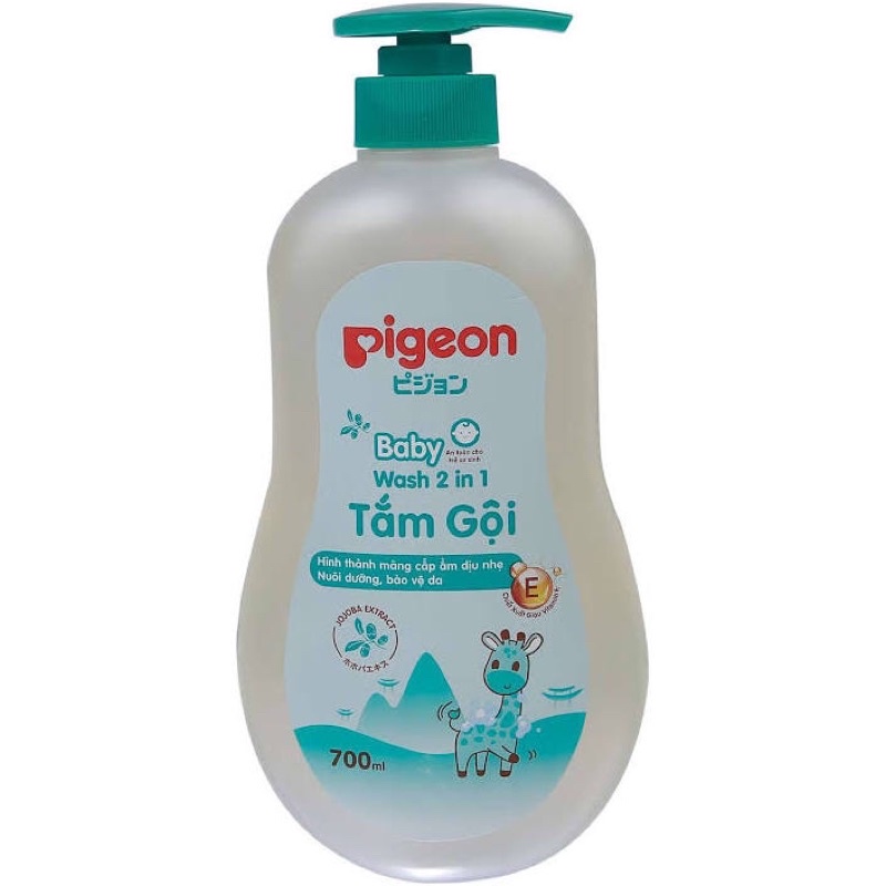 Tắm gội cho bé Pigeon chiết xuất Jojoba (700ml)