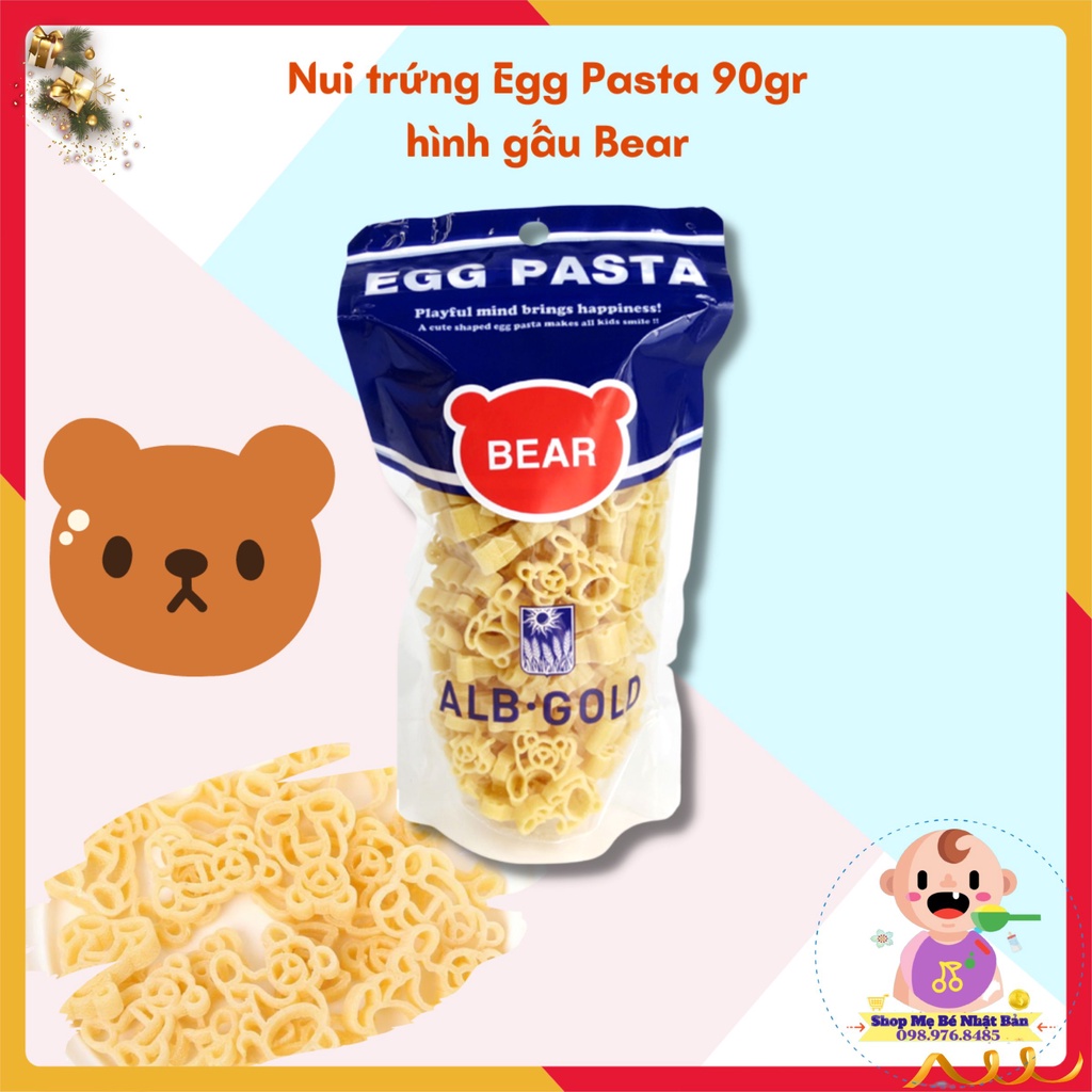 Nui Trứng Egg Pasta Nhật Cho Bé Từ 8m+