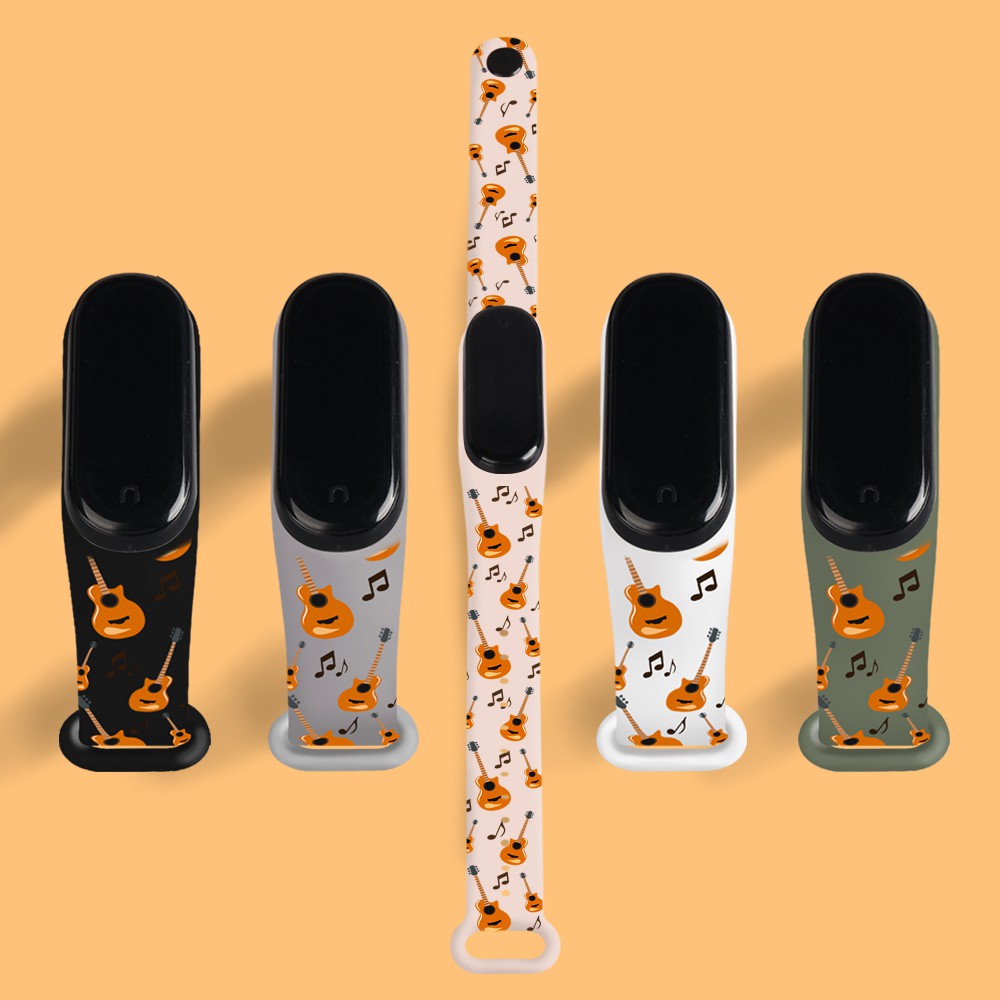Dây Đeo Silicon Họa Tiết Hoạt Hình Cho Đồng Hồ Thông Minh Xiaomi Mi band 7 6 5 4 3 Xiaomi MiBand 3 xiomi 5