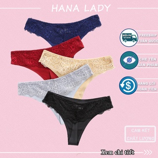 Quần lọt khe su đúc phối ren - Quần chip sexy lọt khe quyến rũ LK078