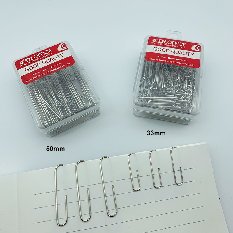 Stationery, Paper Clip, Silver / multicolor, 33mm / 55mm size【lyfs】