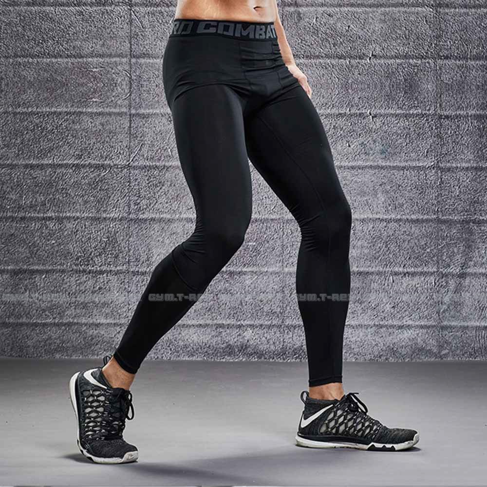 Combo 2 in 1 Quần giữ nhiệt legging thể thao nam và quần đùi gym SP005