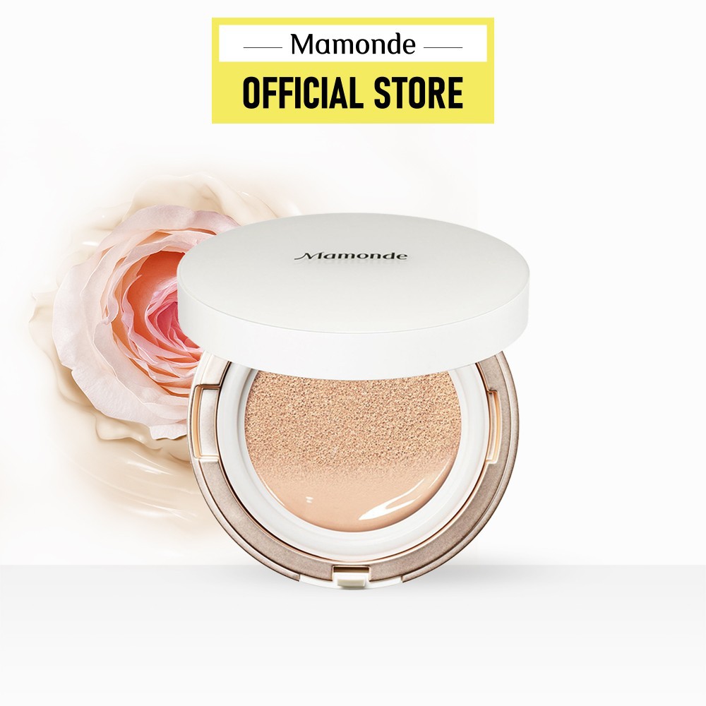 Phấn nước chống nắng, dưỡng sáng da và che khuyết điểm Mamonde Brightening Cover Powder Cushion SPF 50+ PA+++ 15g