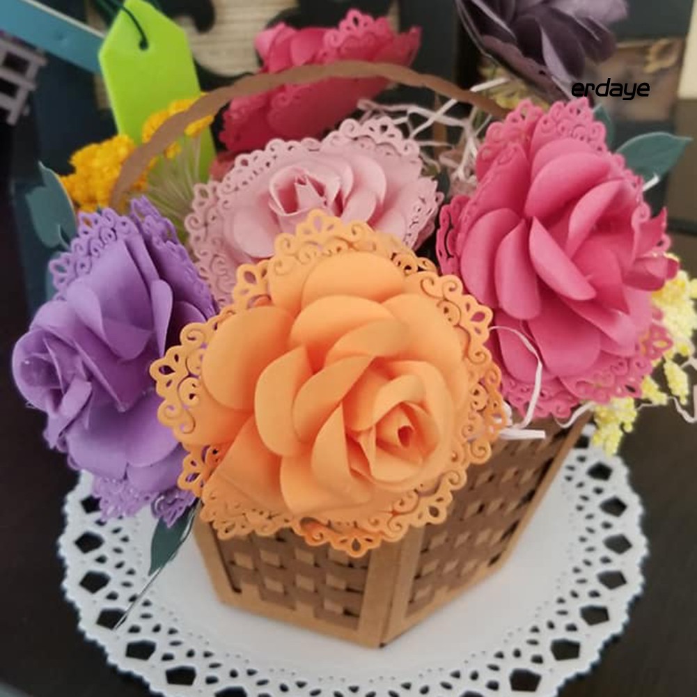 Khuôn cắt bằng kim loại hình bông hoa xinh xắn dùng trang trí đồ thủ công