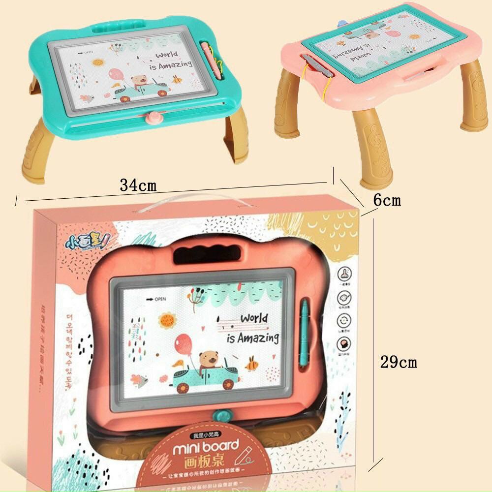(Hàng Loại 1) Bảng Viết Bảng Vẽ Tự Xóa Thông Minh Dạng Bàn Rèn Luyện Tư Duy Sáng Tạo Trí Thông Minh Cho Bé