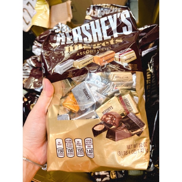 Socola Hershey's Nuggets hershey nuggets chocolate 1.47kg của Mỹ socola 145 viên