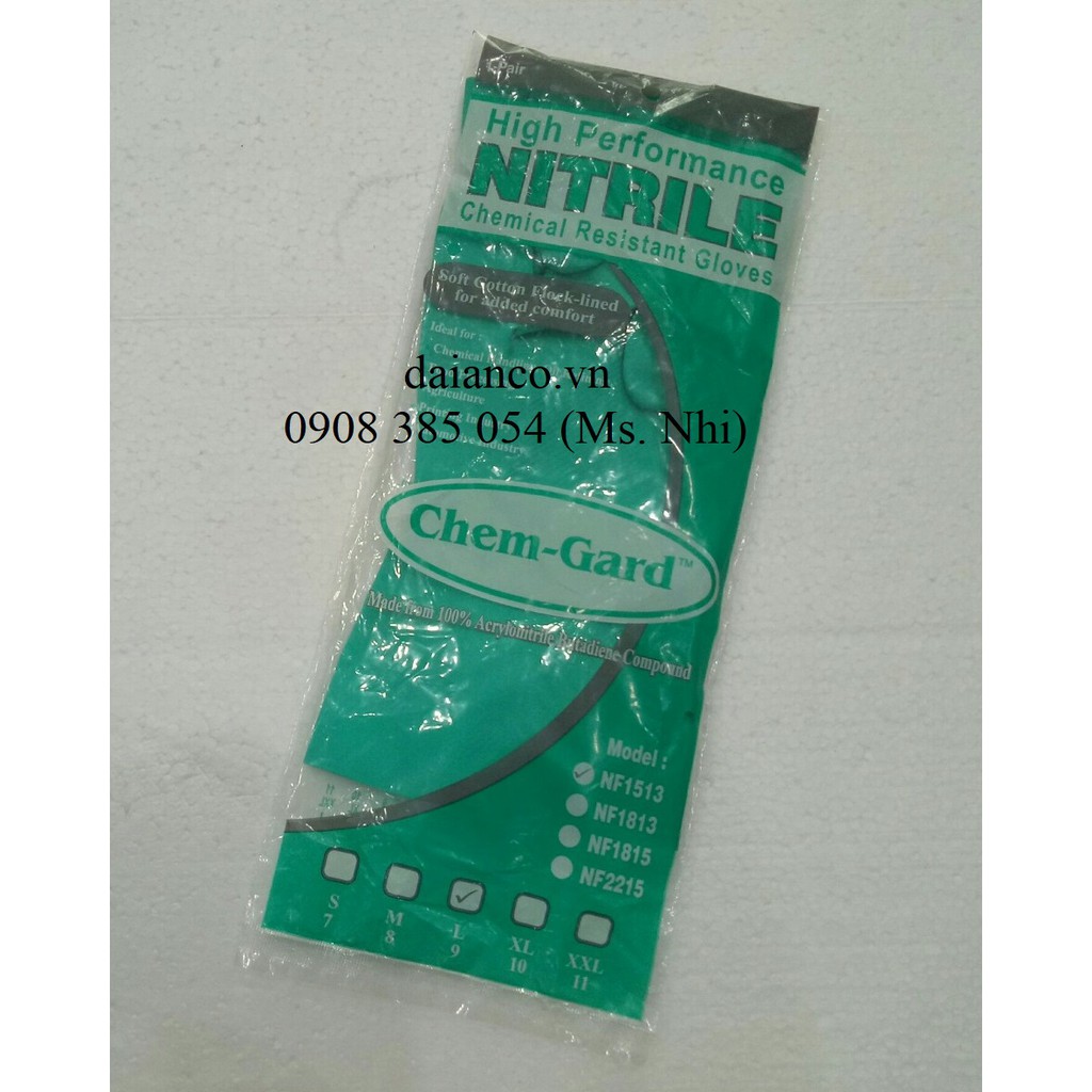 GĂNG TAY CHỊU DẦU BẢO VỆ TAY NF1513- HÀNG SẴN, HÌNH THẬT