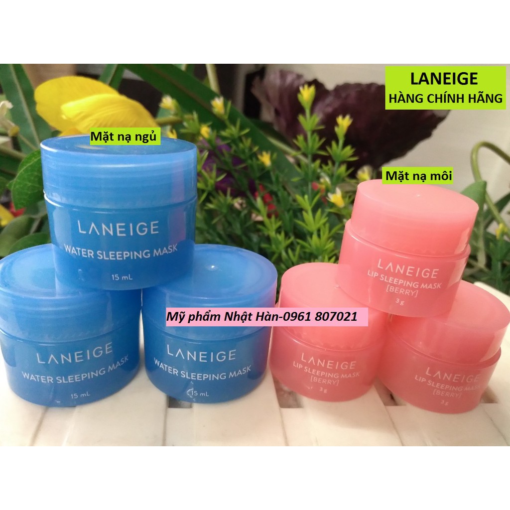 Mặt nạ ngủ/ Mặt nạ môi Cấp ẩm Laneige Mini