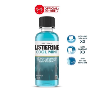 [Combo 6 chai]Nước súc miệng Listerine Coolmint 100ml