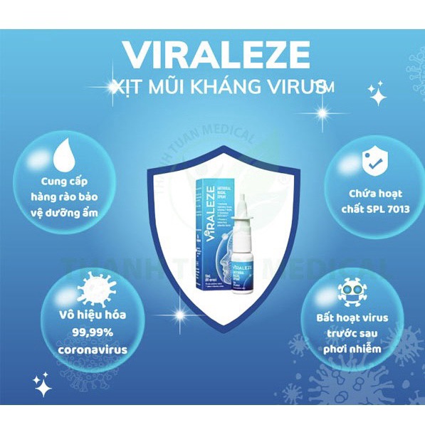 Xịt Mũi Kháng Khuẩn Dung tích 10ml VIRALEZE Nhập Khẩu Từ Australia