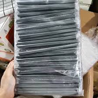 Ống hút trà sữa bọc màng ( đen, trắng)