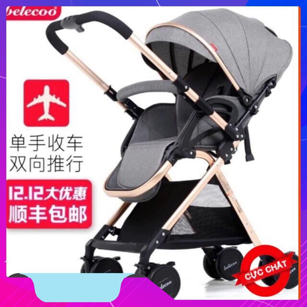 Xe Đẩy Gấp Gọn Xe Đẩy 2 Chiều Belecoo Chính Hãng XD2