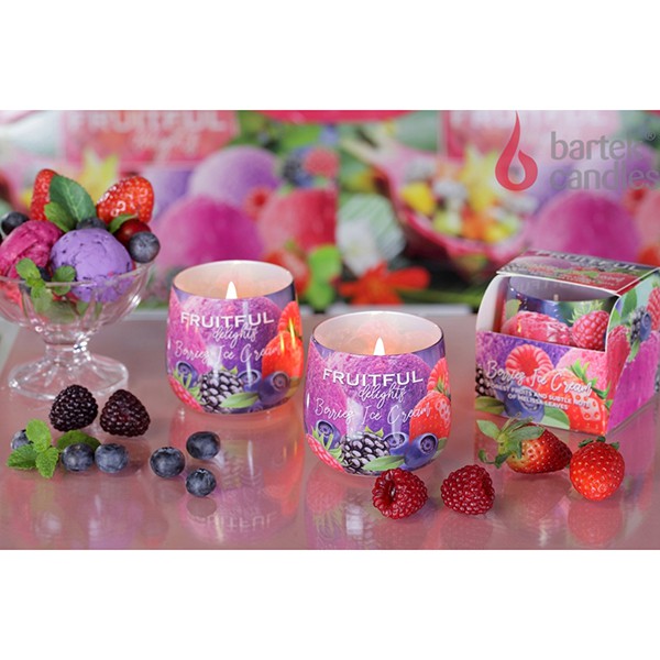 Ly nến thơm Bartek Candles BAT6519 Fruitful 100g (Hương hoa quả)