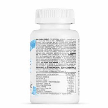 OSTROVIT VITAMIN B6 COMPLEX - BỔ SUNG VITAMIN B, HỖ TRỢ TĂNG CƯỜNG SỨC KHỎE, TỔNG HỢP PROTEIN GIÚP TĂNG CƠ BẮP (90 VIÊN)