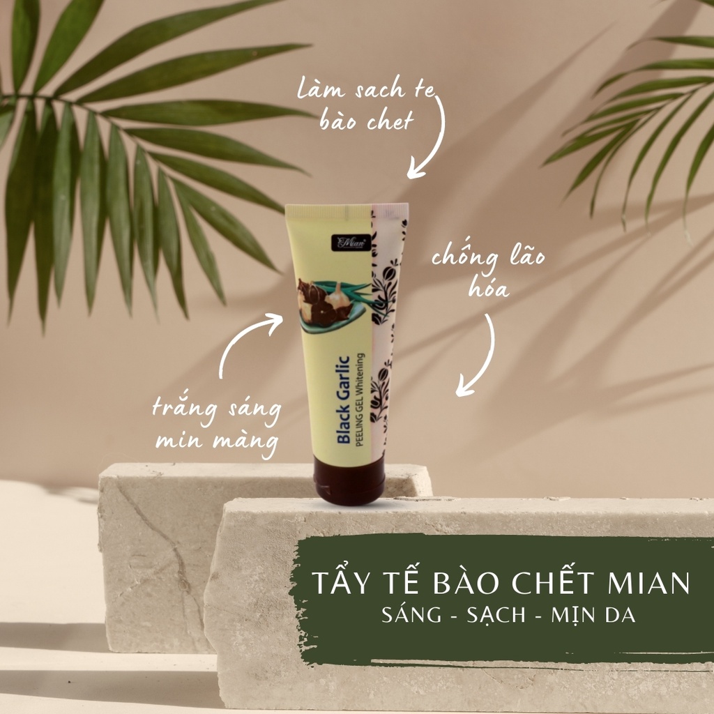Gel tẩy tế bào chết cơ thể chiết xuất Tỏi đen Mian (Peeling Gel) 50ml