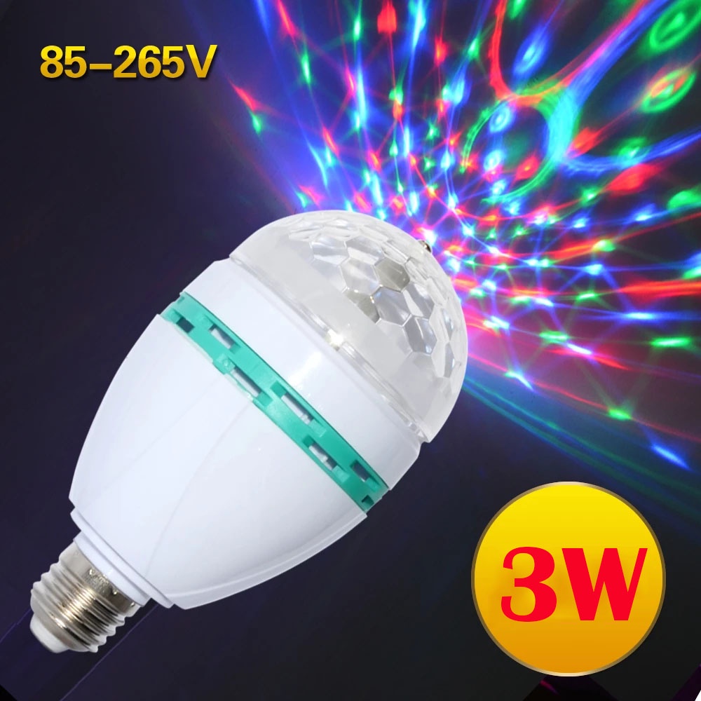 Đèn Led Rgb E27 Luz Ac85-265v Nhiều Màu Sắc Dùng Để Trang Trí Các Bữa Tiệc Tiện Dụng