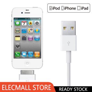 USB Charger Cable for iPhone 4 4s iPod Nano iPad 2 3 30-Pin Data USB Charging Cable