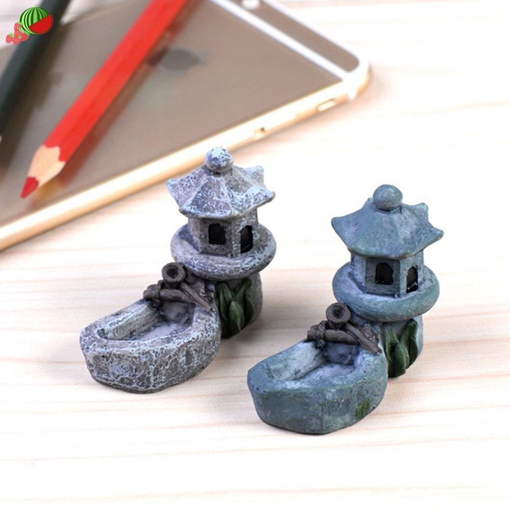 Mô hình tòa tháp mini trang trí sân vườn