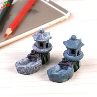 Mô hình tòa tháp mini trang trí sân vườn