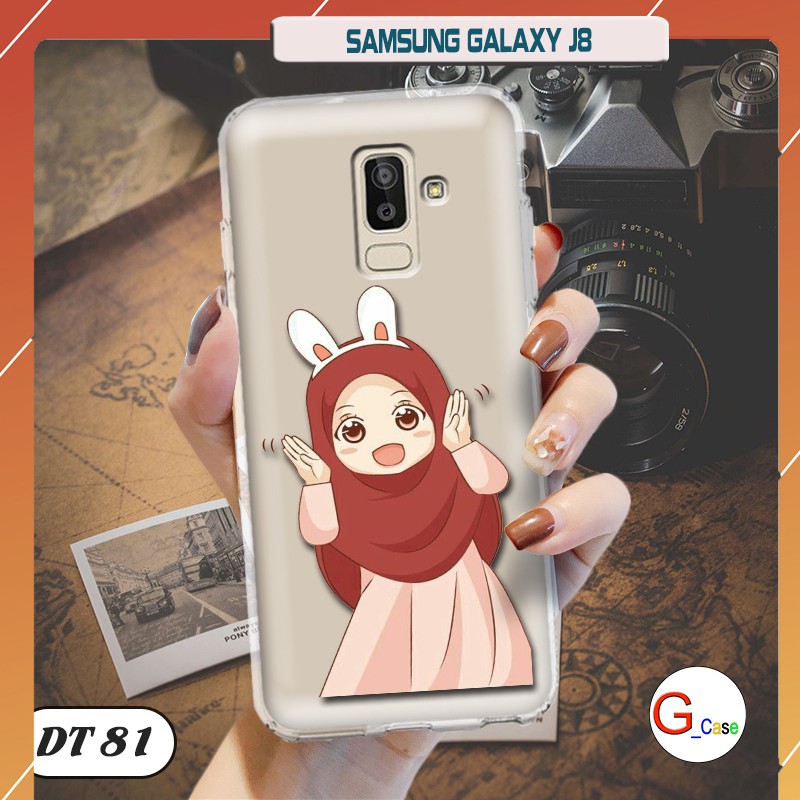 Ốp lưng dẻo trong in hình cho Samsung Galaxy J8