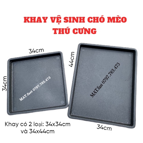 Khay vệ sinh cho chuồng chó mèo thú cưng