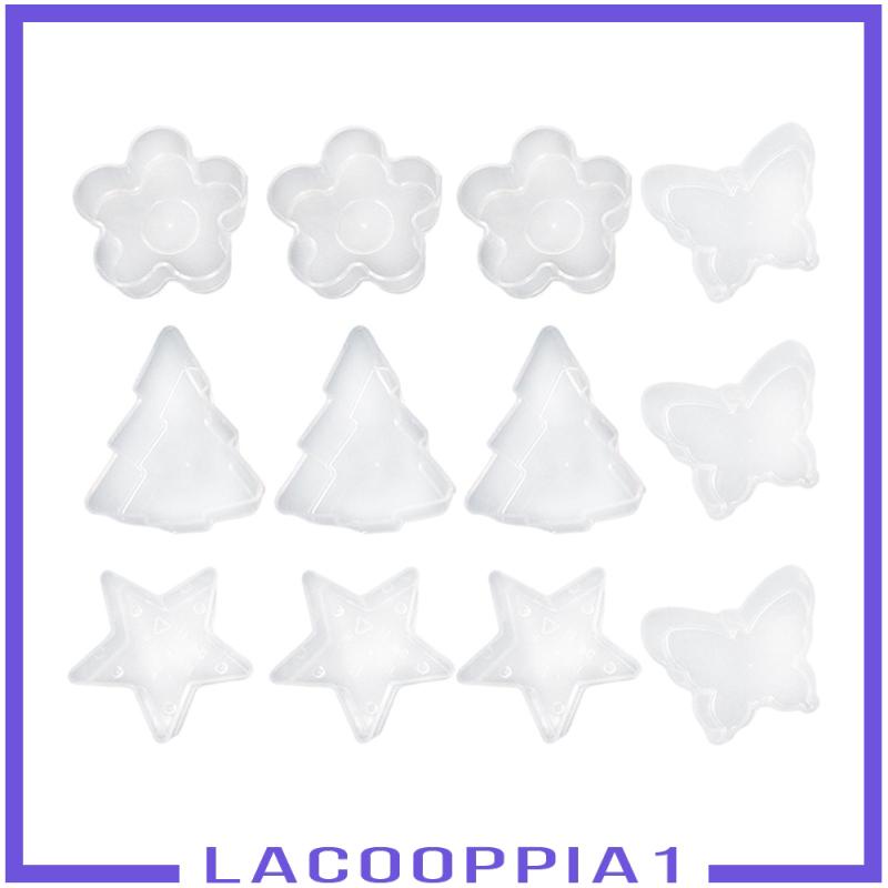 [Lacooppia1] Cốc Nhựa Trong Suốt Đựng Nến Nhiều Hình Dạng