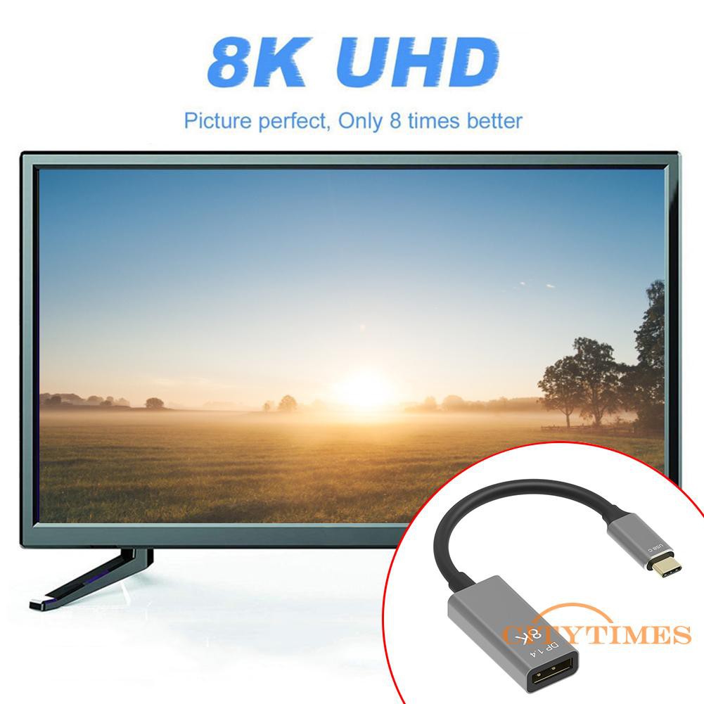 Dây chuyển đổi hiển thị video 8K HD Type C sang Displayport 1.4 cáp đầu USB C sang cổng DP
 | BigBuy360 - bigbuy360.vn