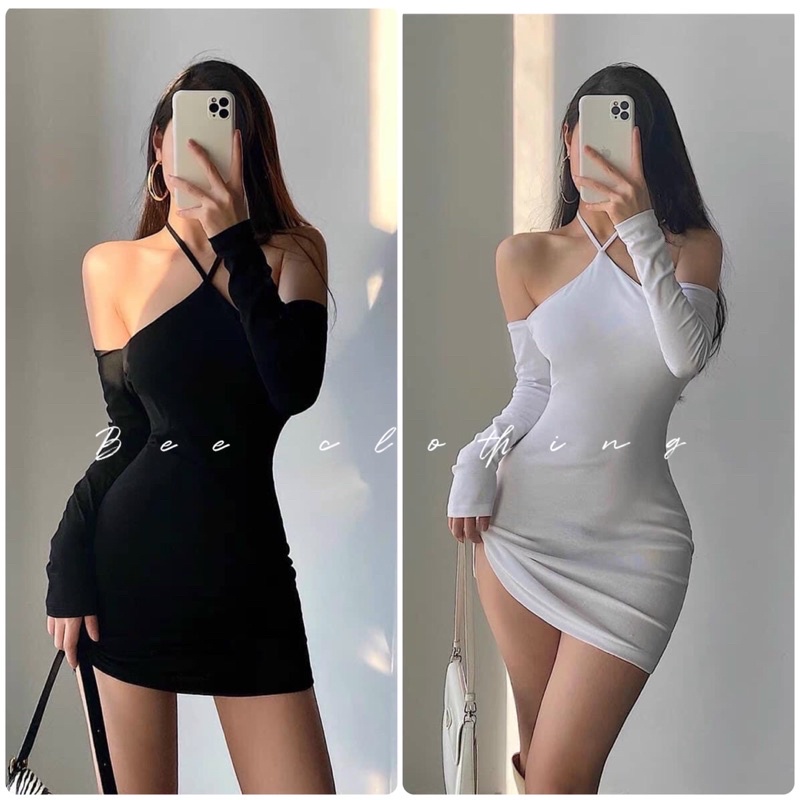 🔥 ĐẦM BODY CỔ YẾM - LOẠI LEN GÂN HÀNG ĐẸP 🥰