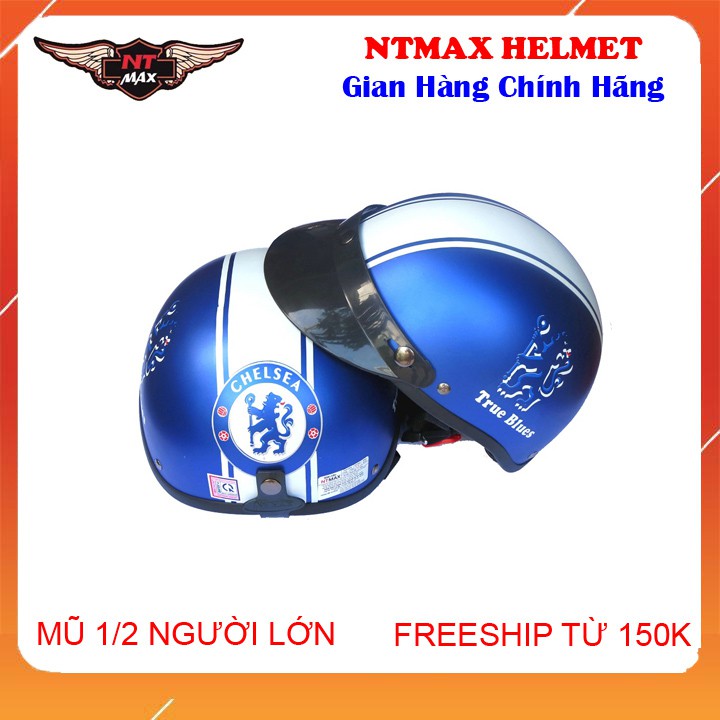 Mũ bảo hiểm 1/2 NTMAX Chelsea