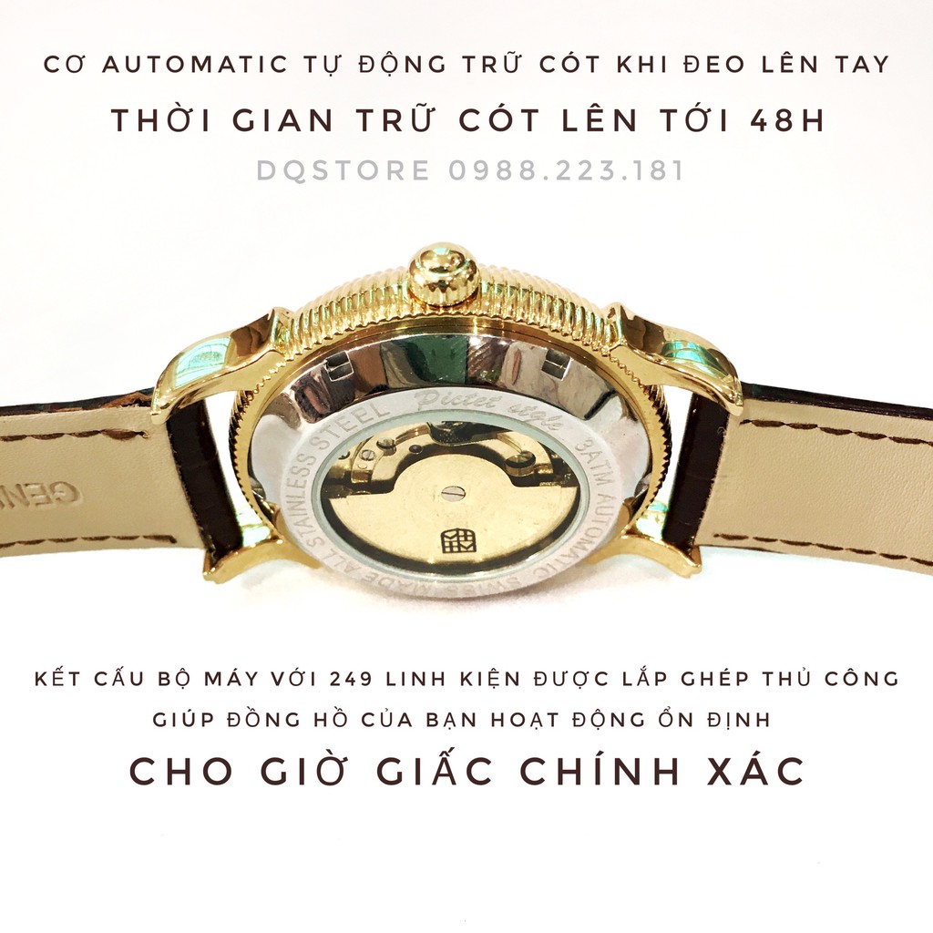 Đồng hồ cơ nam OGVAL, song long chầu nguyệt, mang may mắn tiền tài đến người sở hữu, dây da cao cấp, chống nước tốt | BigBuy360 - bigbuy360.vn