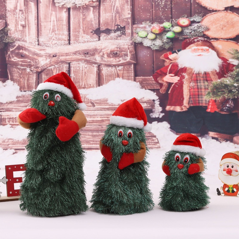 QQ Búp Bê Hình Ông Già Noel Nhảy Múa Xinh Xắn Trang Trí Cây Thông Giáng Sinh