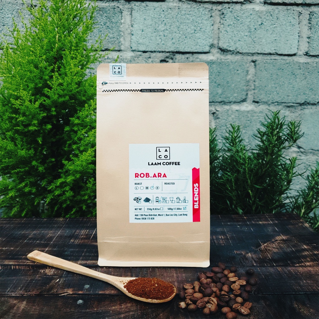 Cà Phê nguyên chất rang mộc, gu truyền thống Robusta + Arabica (nguyên hạt hoặc bột)