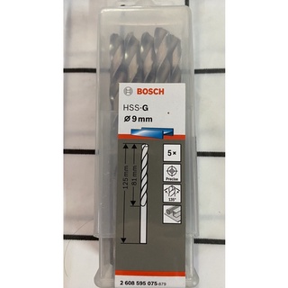 Mũi khoan sắt hss-g 9mm bosch