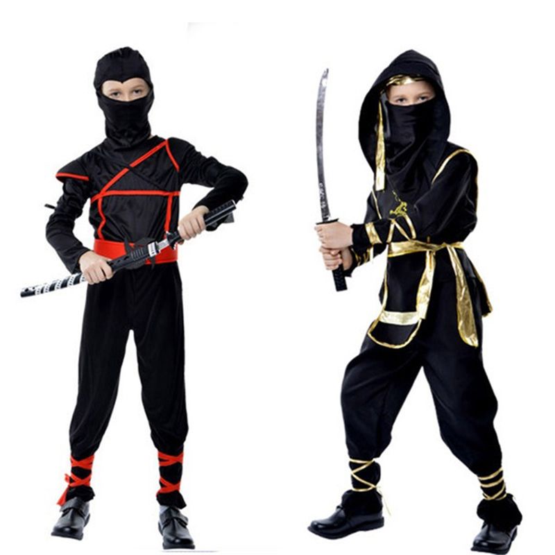 Trang Phục Hóa Trang Chiến Binh Samurai Nhật Bản Ninja Cho Bé Trai
