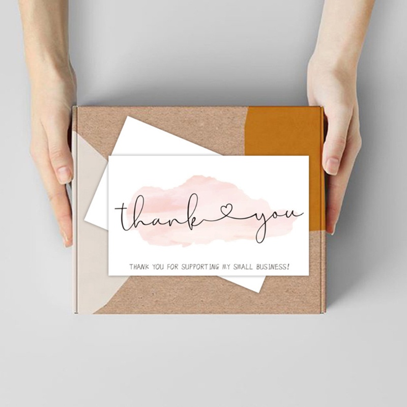 Set 30 tấm thiệp in chữ Thank You trang trí tiệc cưới/tiệc thôi nôi độc đáo