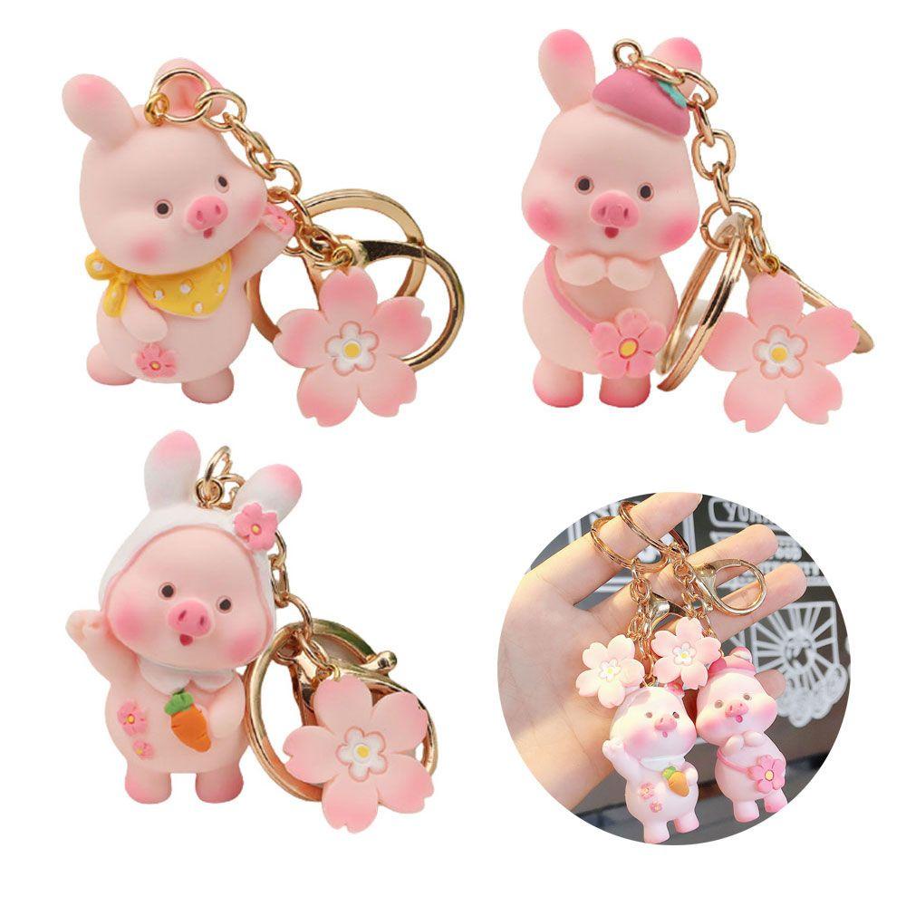 Móc Chìa Khóa Hình Heo Con Xinh Xắn Dễ Thương