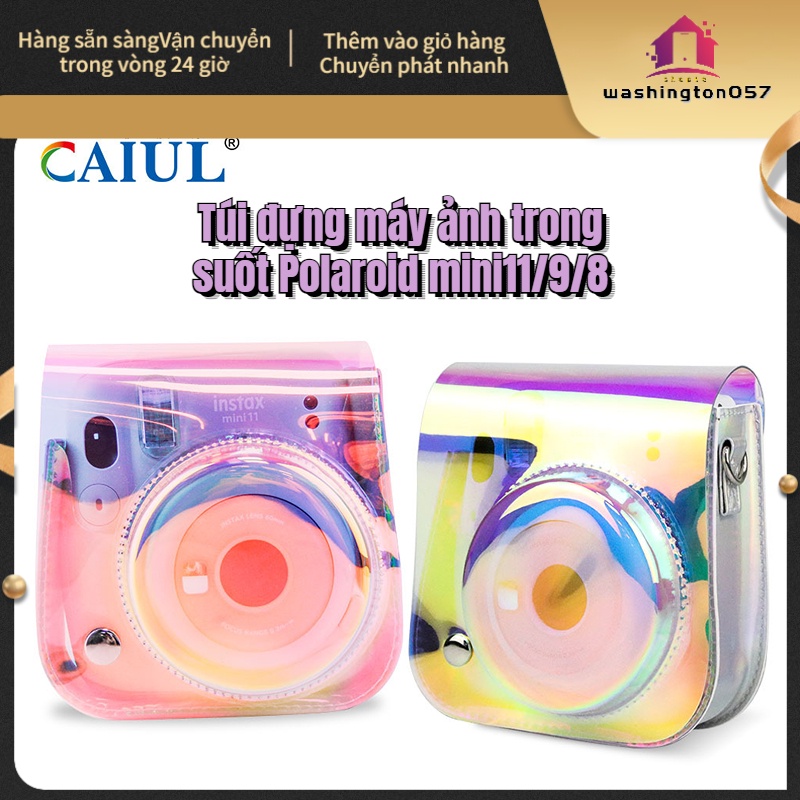 Có thể bán buôn Túi bảo vệ máy ảnh đựng Vỏ PVC cho Instax Mini 11 9 8 Washington057 Hàng giao ngay