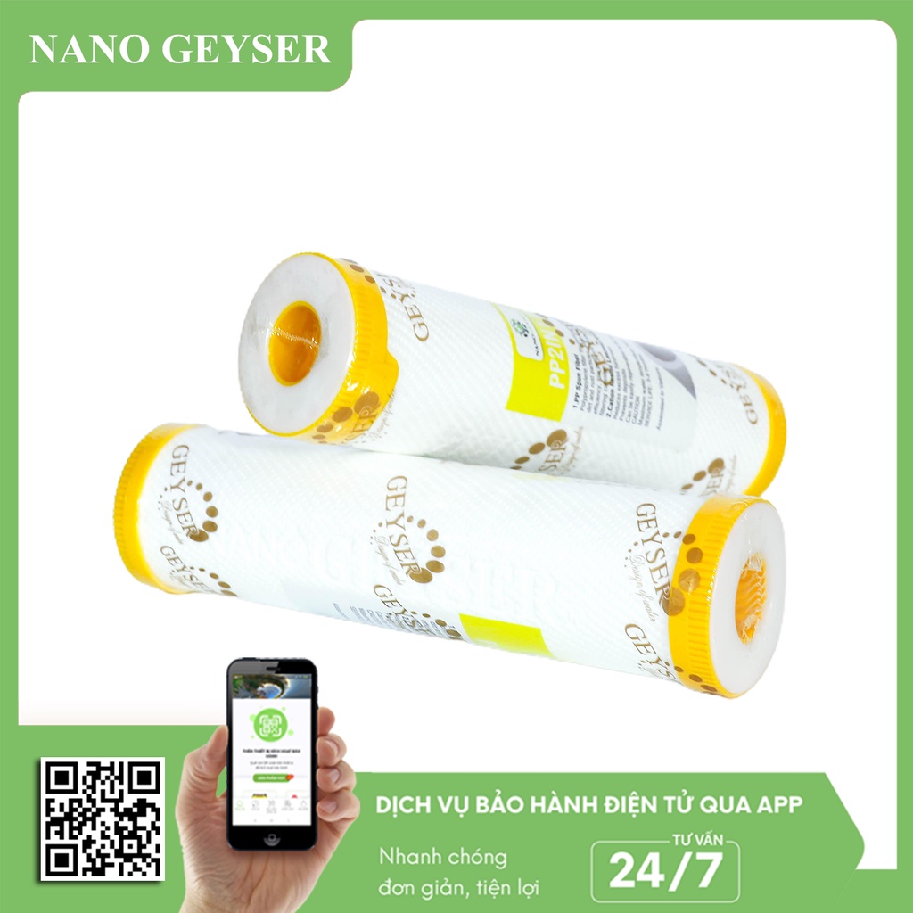 Lõi lọc nước số 2 máy Nano, Lõi PP.2in1.CA Nano Geyser, Dùng cho các dòng máy lọc nước NANO, Geyser Eco, Ecotar, TK...